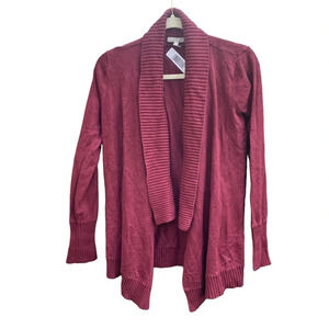 JOAN VASS STUDIO MAROON CARDIGAN